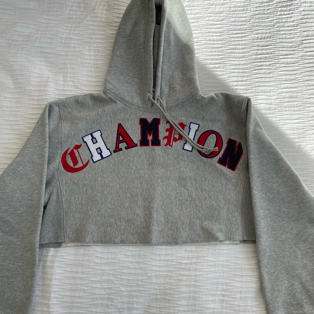 Cropped champion hoodie